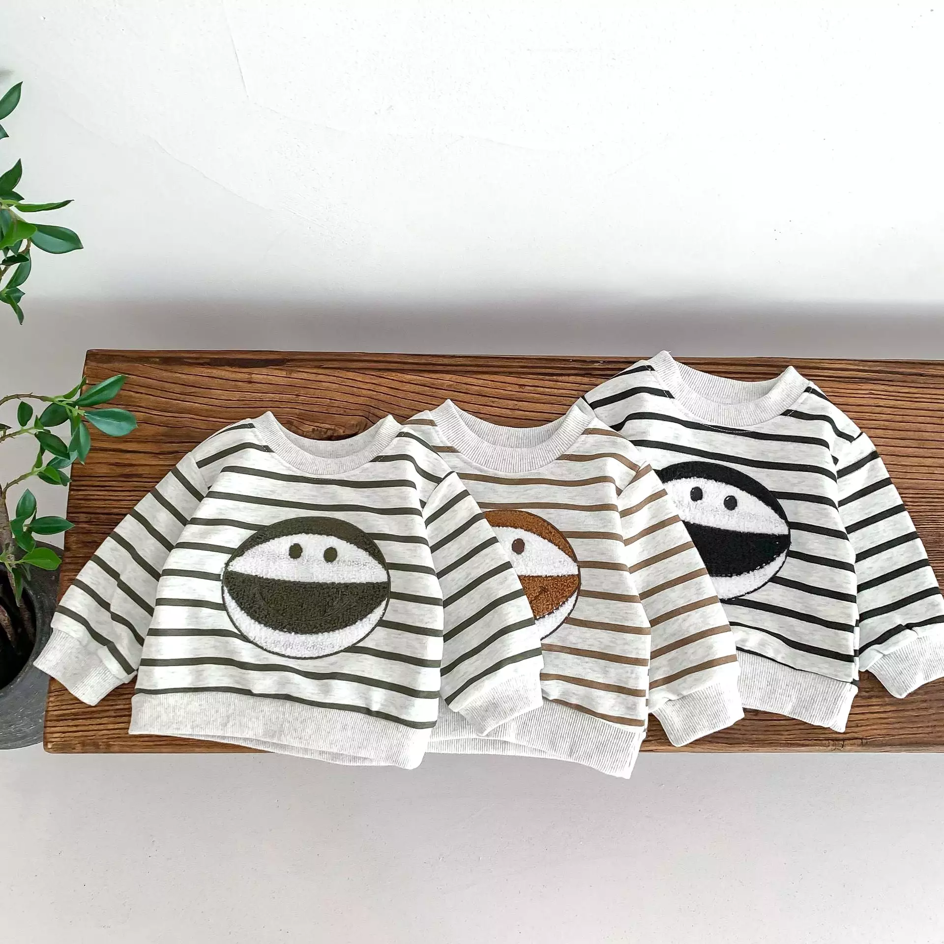 2 Pieces Set Baby Kid Boys Striped Cartoon Tops And Pants Wholesale 23101921