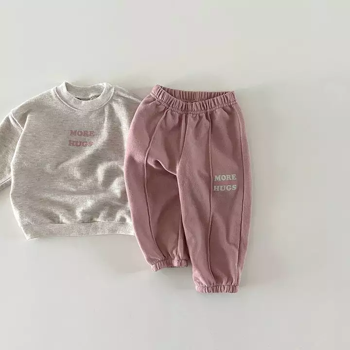 2 Pieces Set Baby Kid Girls Boys Letters Tops And Pants Wholesale 231130106