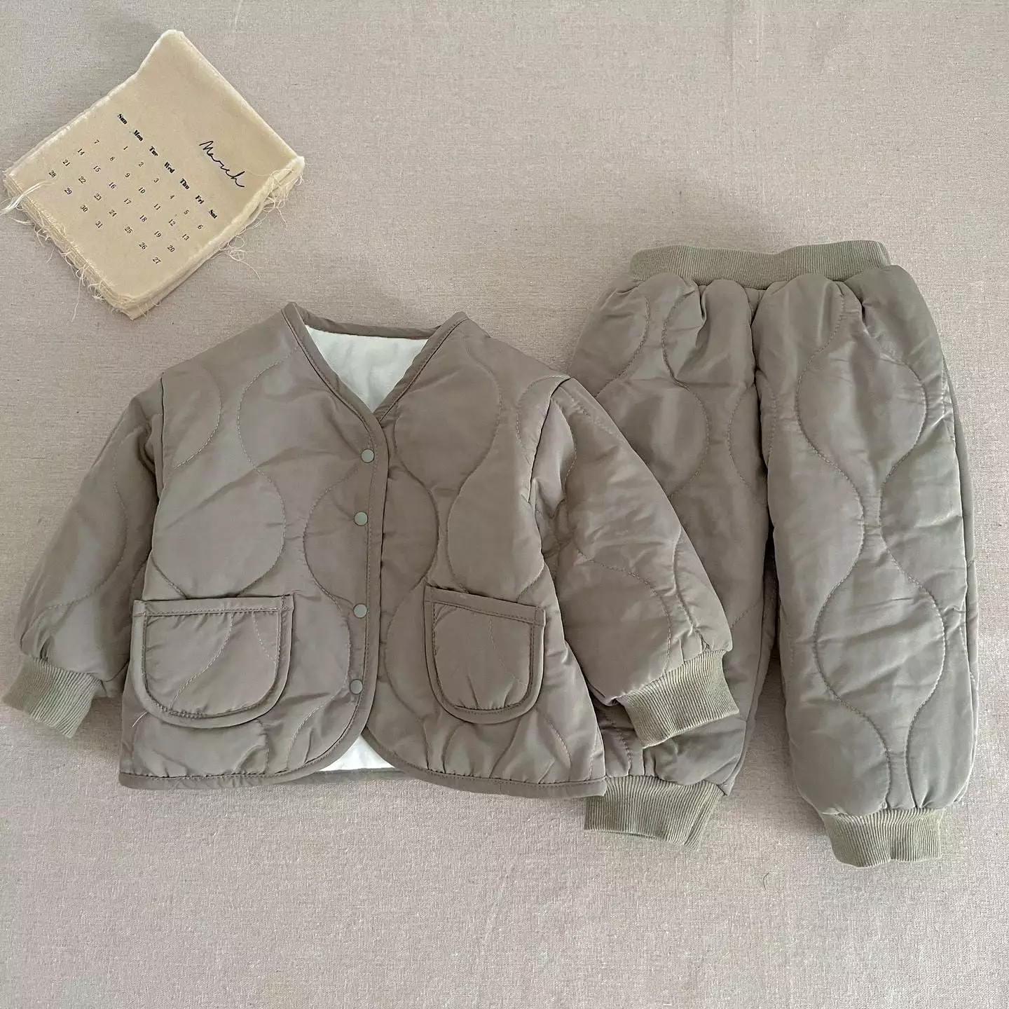 2 Pieces Set Baby Kid Girls Boys Solid Color Jackets Outwears And Pants Wholesale 231130233