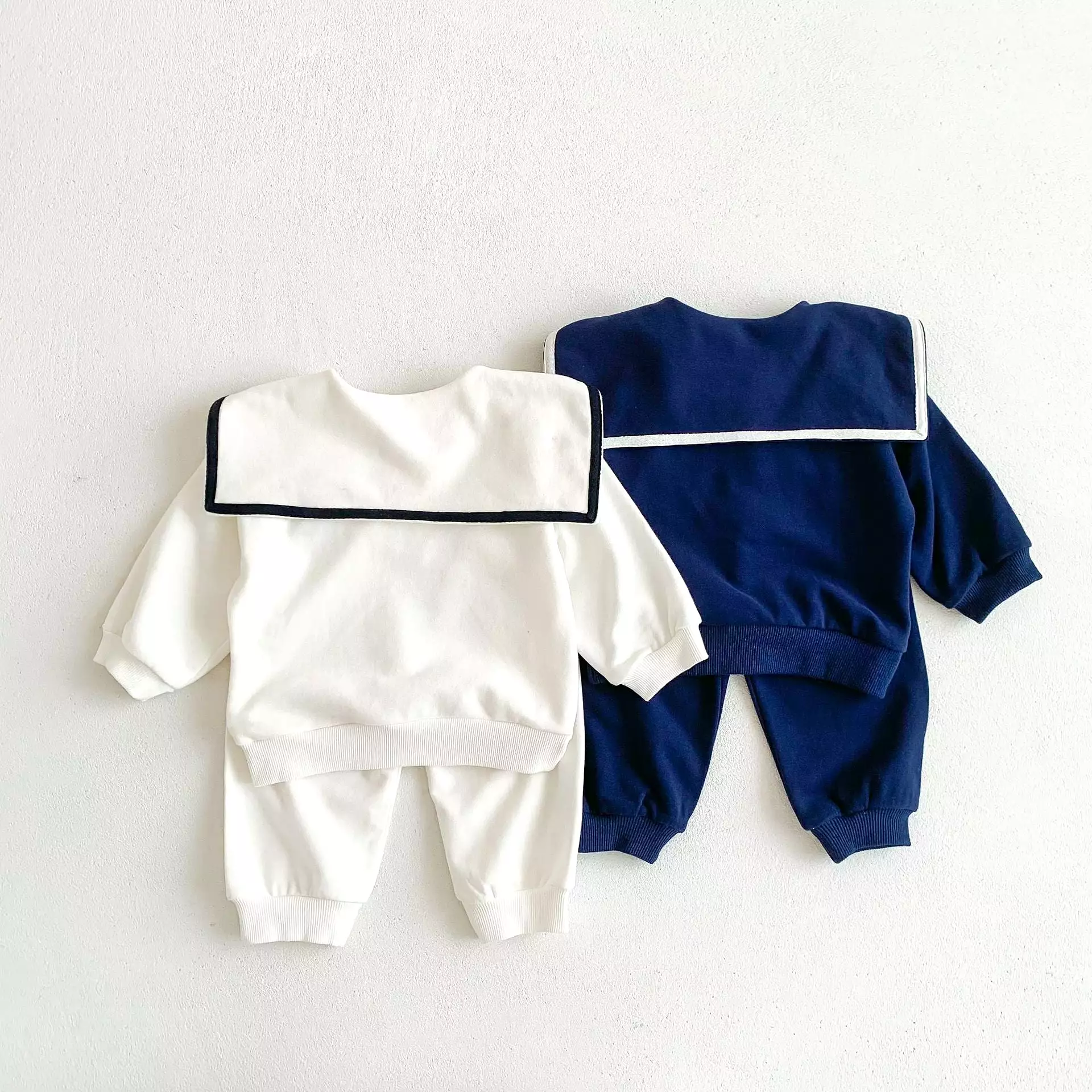 2 Pieces Set Baby Kid Girls Boys Sports Solid Color Tops And Pants Wholesale 23101929