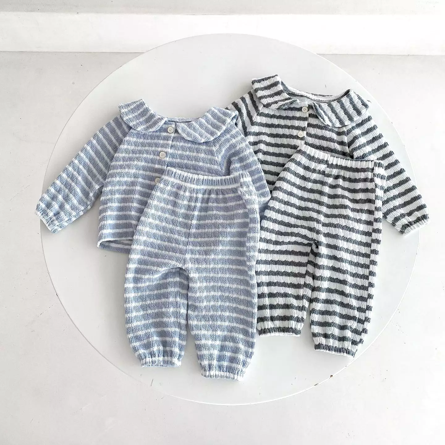 2 Pieces Set Baby Kid Girls Striped Tops And Pants Wholesale 23101951