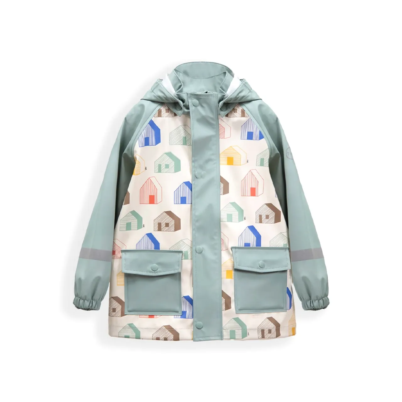 7 AM Rainwear Jacket Houses Teal