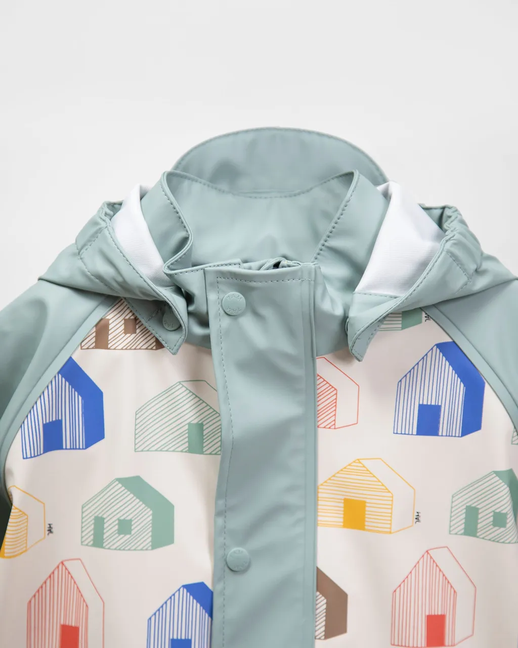 7 AM Rainwear Jacket Houses Teal