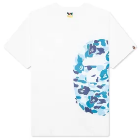 Abc Camo Side Big Ape Head Tee - White/Blue