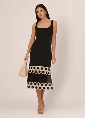 Adrianna Papell Adrianna by Adrianna Papell Crochet Sheath Dress | Kaleidoscope