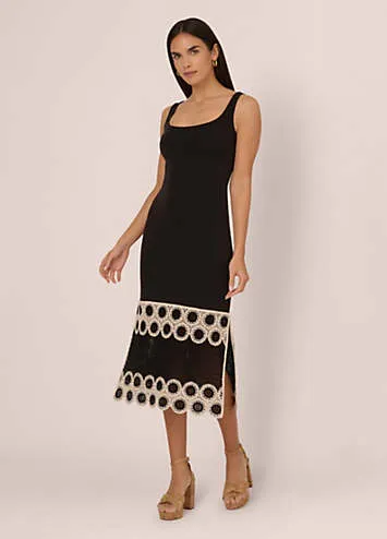 Adrianna Papell Adrianna by Adrianna Papell Crochet Sheath Dress | Kaleidoscope