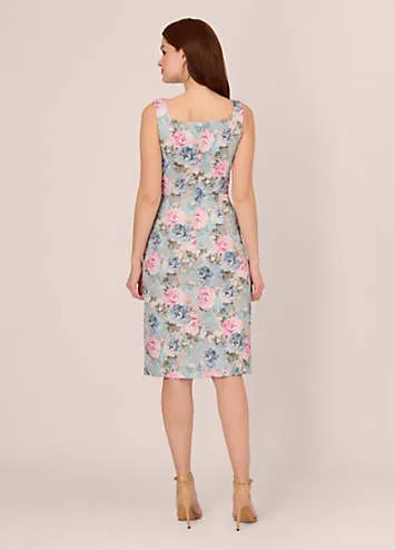 Adrianna Papell Floral Matelasse Dress | Grattan