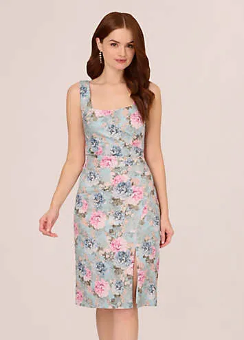 Adrianna Papell Floral Matelasse Dress | Grattan