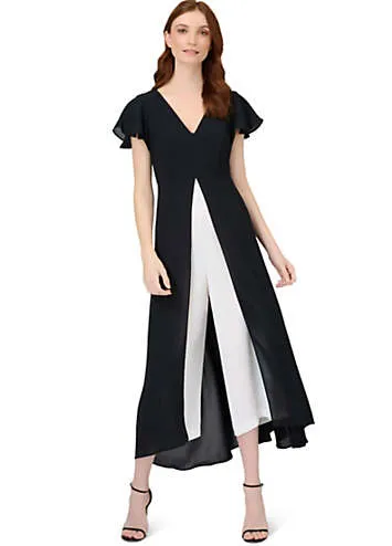 Adrianna Papell Gauzy Crepe Jumpsuit | Kaleidoscope