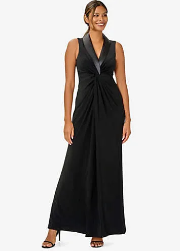 Adrianna Papell Jersey Tuxedo Gown | Kaleidoscope