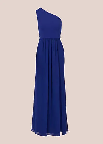 Adrianna Papell One Shoulder Chiffon Gown | Grattan