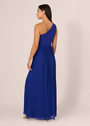 Adrianna Papell One Shoulder Chiffon Gown | Grattan