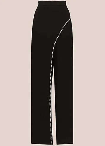 Adrianna Papell Pearl Crepe Trousers | Kaleidoscope