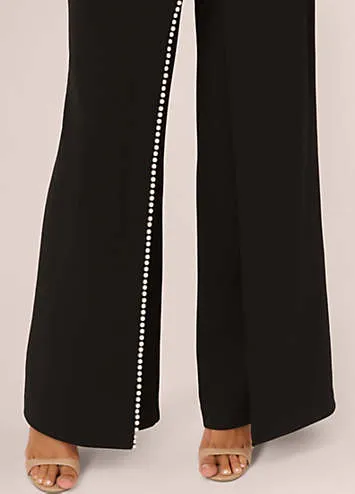 Adrianna Papell Pearl Crepe Trousers | Kaleidoscope