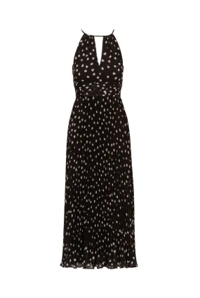 ADRIANNA PAPELL Print pleat ankle dress 
                         
                     
                