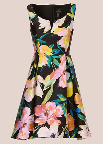 Adrianna Papell Printed Mikado Short Dress | Grattan