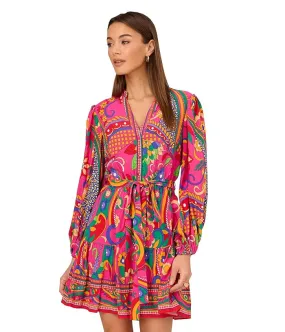 Adrianna Papell Printed Short Dress