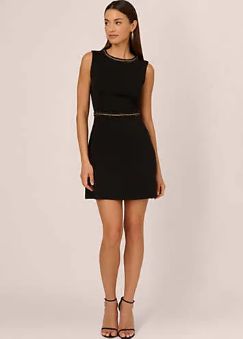 Adrianna Papell Scuba Knit A-Line Dress | Grattan