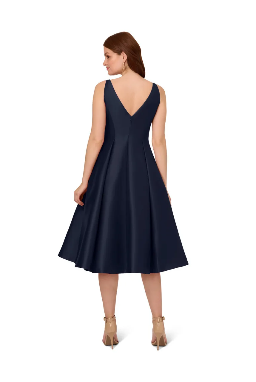 ADRIANNA PAPELL Sleeveless tea length dress 
                         
                     
                