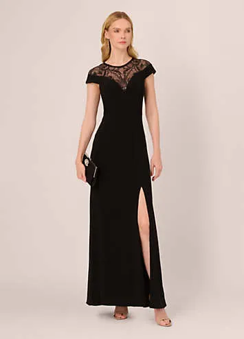 Adrianna Papell Studio Beaded Jersey Gown | Kaleidoscope