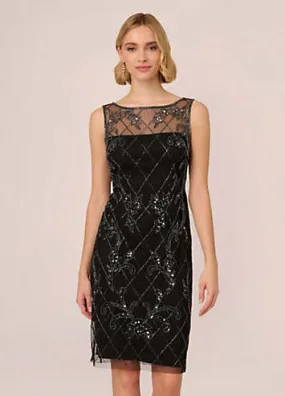 Adrianna Papell Studio Beaded Sheath Dress | Grattan