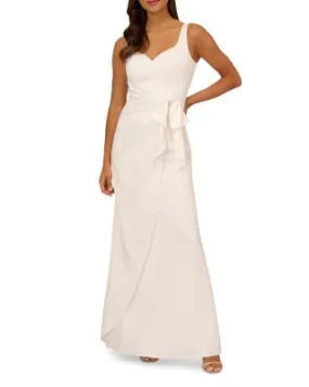 Adrianna Papell Tie Waist Gown