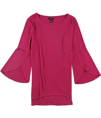 Alfani Womens Tulip Sleeve Pullover Blouse