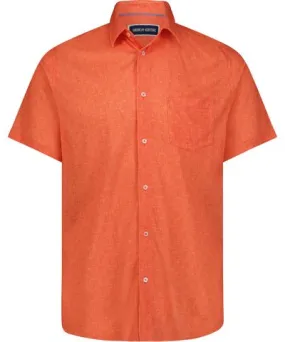 American Heritage Orange Stretch Short Sleeve Shirt