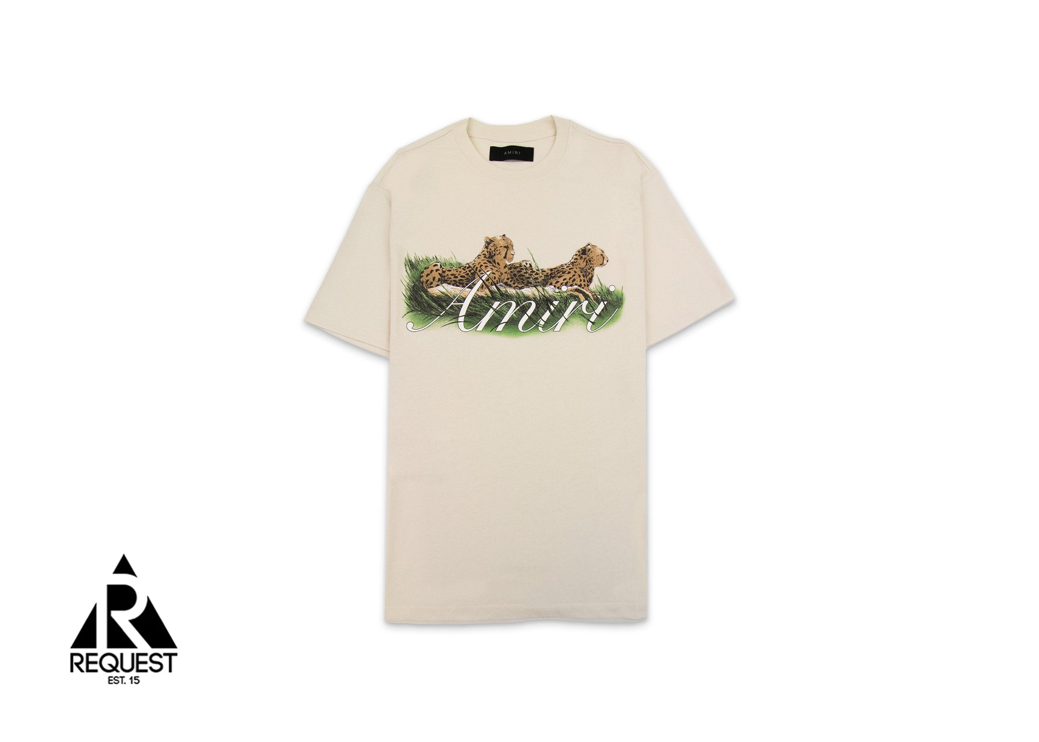 Amiri Cheetah Logo Tee White