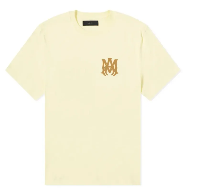 AMIRI  |Crew Neck Street Style Plain Cotton Short Sleeves Logo