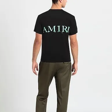 AMIRI  |Crew Neck Unisex Street Style Plain Cotton Logo