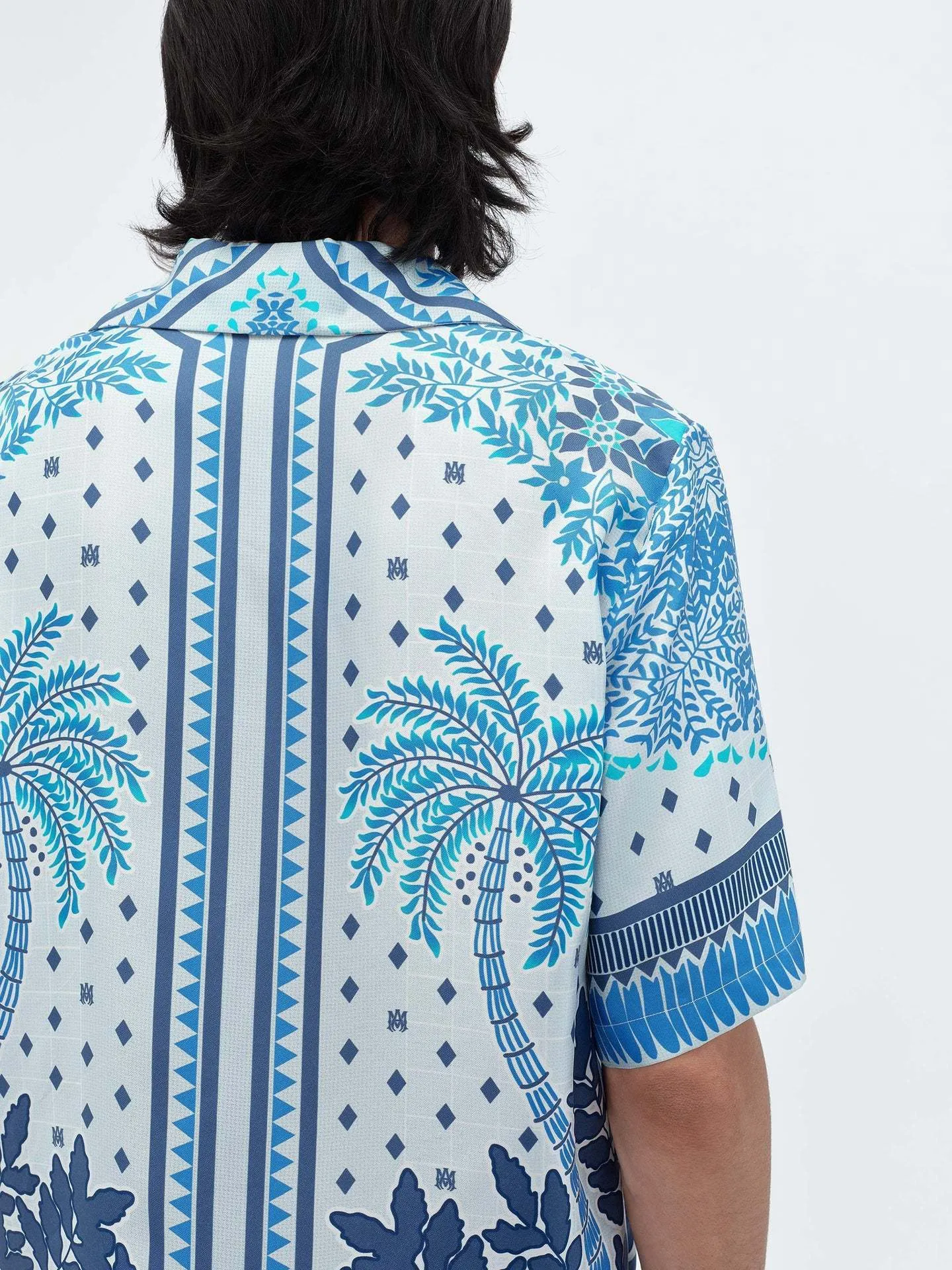 AMIRI  |Monogram Tropical Patterns Silk Street Style Short Sleeves