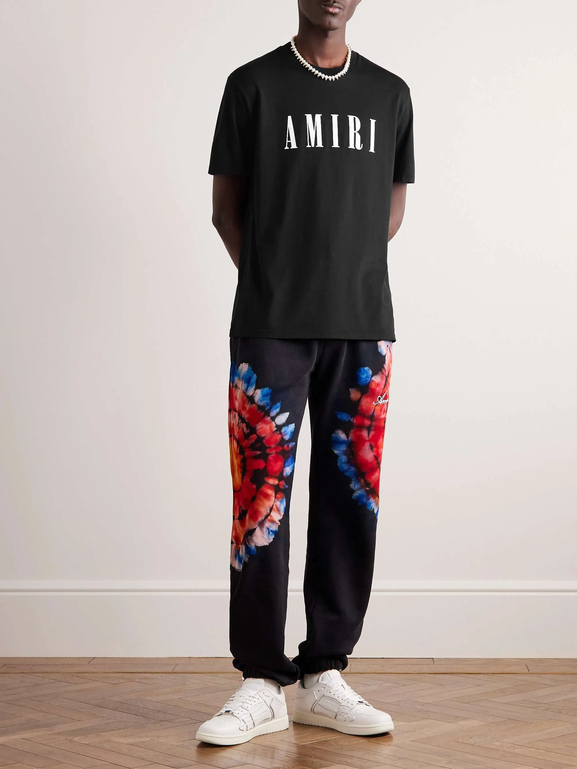 AMIRI  |Street Style Plain Cotton Short Sleeves Logo T-Shirts