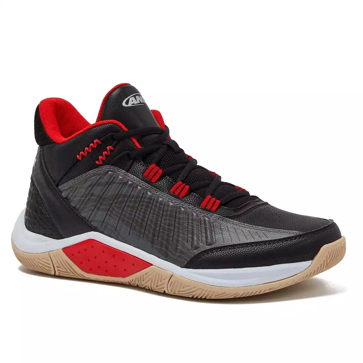 AND-1 MEN'S EXPLOSIVE BLACK/RED BASKETBALL SHOES