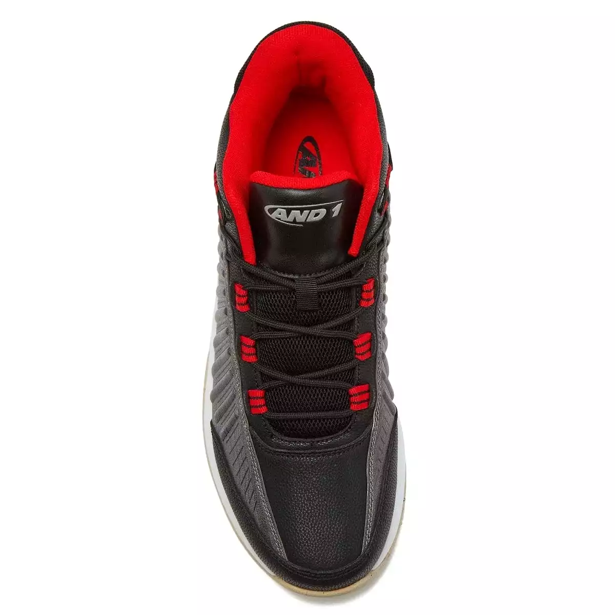 AND-1 MEN'S EXPLOSIVE BLACK/RED BASKETBALL SHOES