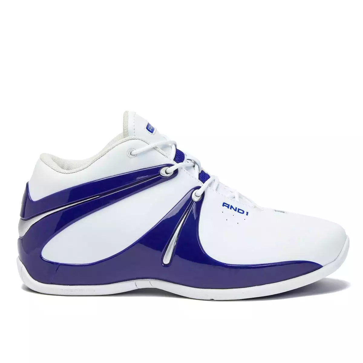 AND-1 MEN'S RISE WHITE/BLUE BASKETBALL SHOES