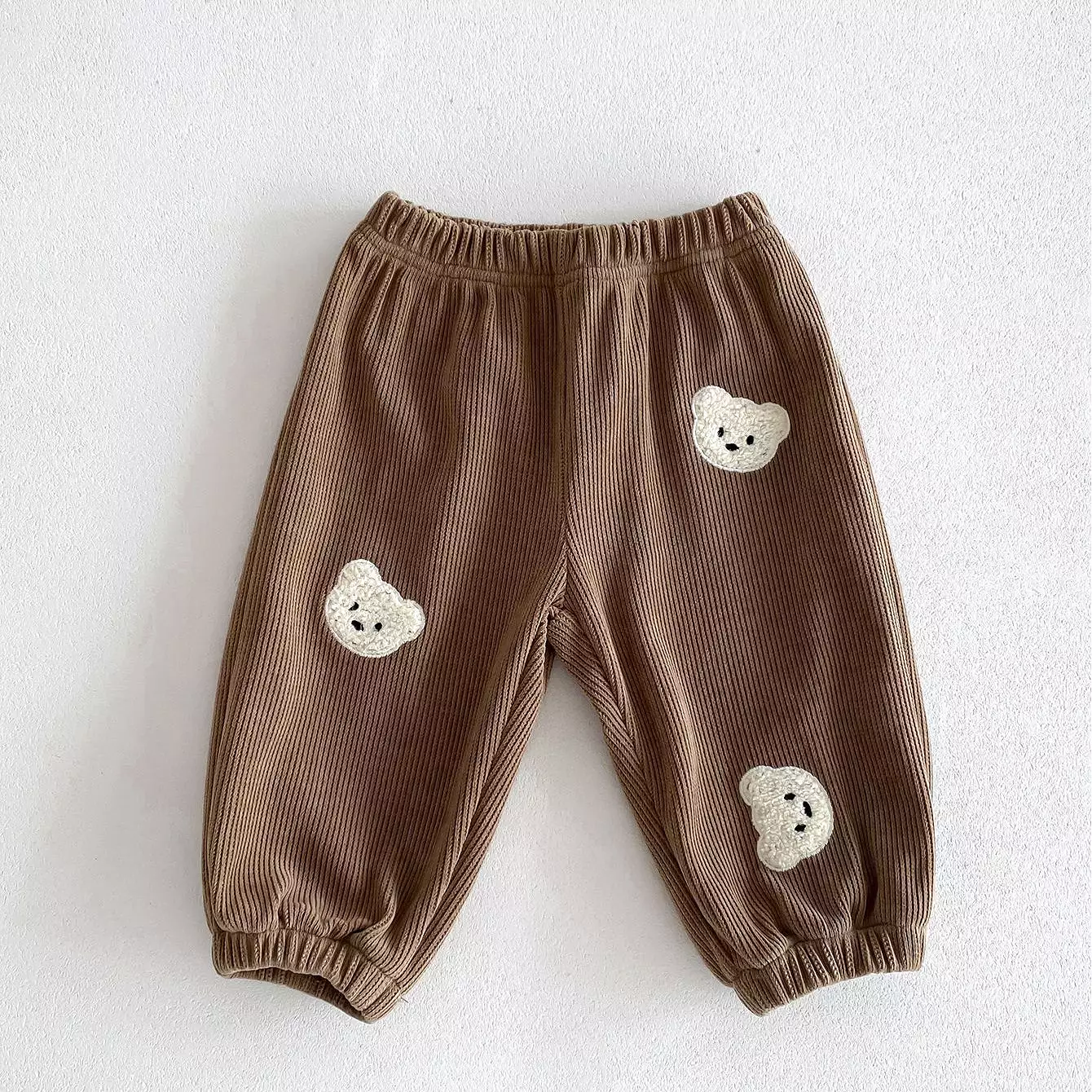 Baby Kid Girls Boys Solid Color Cartoon Pants Wholesale 240111138