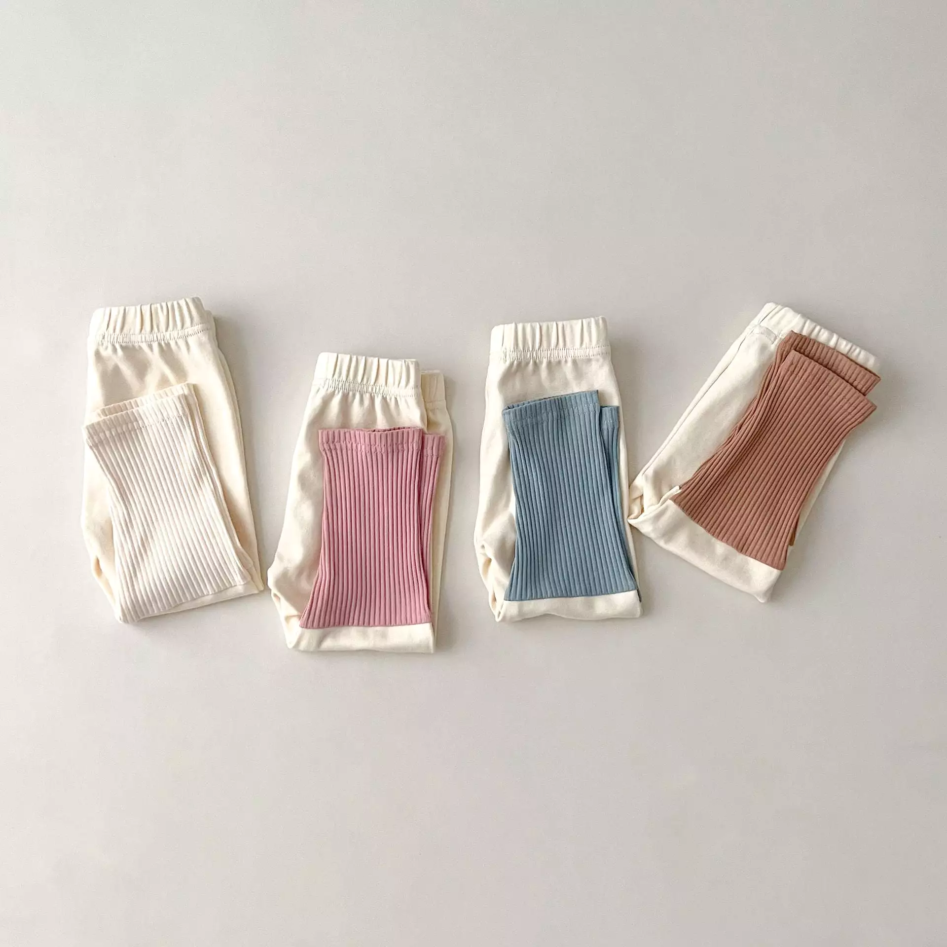 Baby Kid Girls Color-blocking Pants Wholesale 23113059