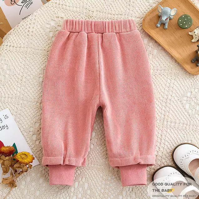 Baby Kid Girls Solid Color Cartoon Pants Wholesale 231019216