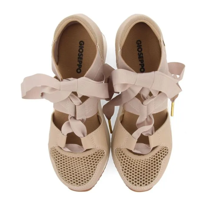 BEIGE SPORTS SANDALS ESPADRILLE TYPE WITH STRAPS FOR WOMEN MUIR