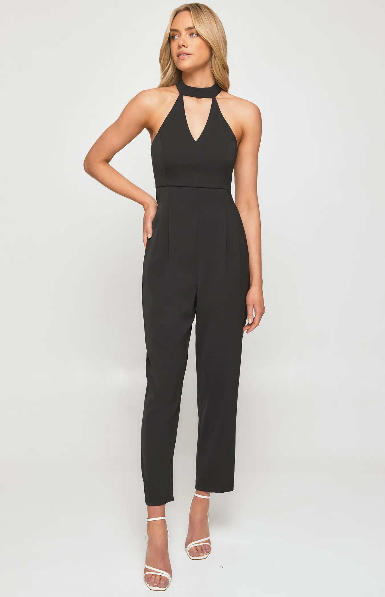 Choker Neckline Jumpsuit (WJP233B)