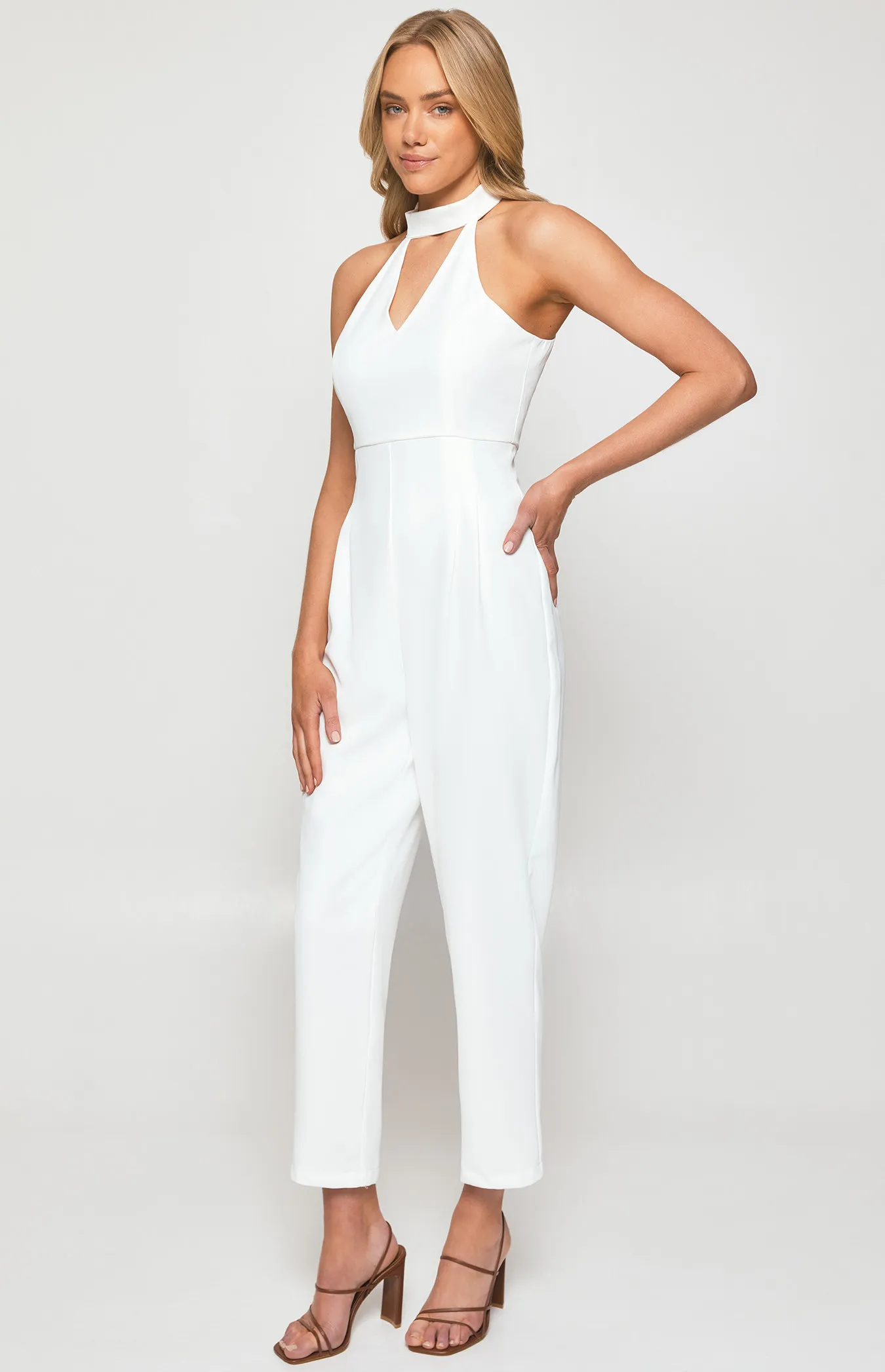 Choker Neckline Jumpsuit (WJP233B)