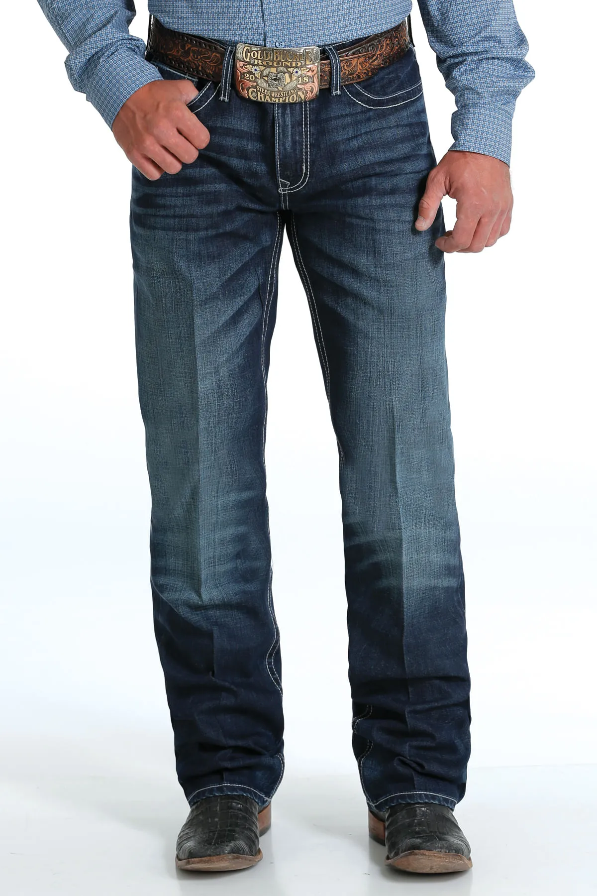 Cinch Mens Indigo Grant Rise Jeans