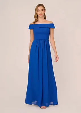 Crepe Chiffon Gown by Adrianna Papell | Look Again