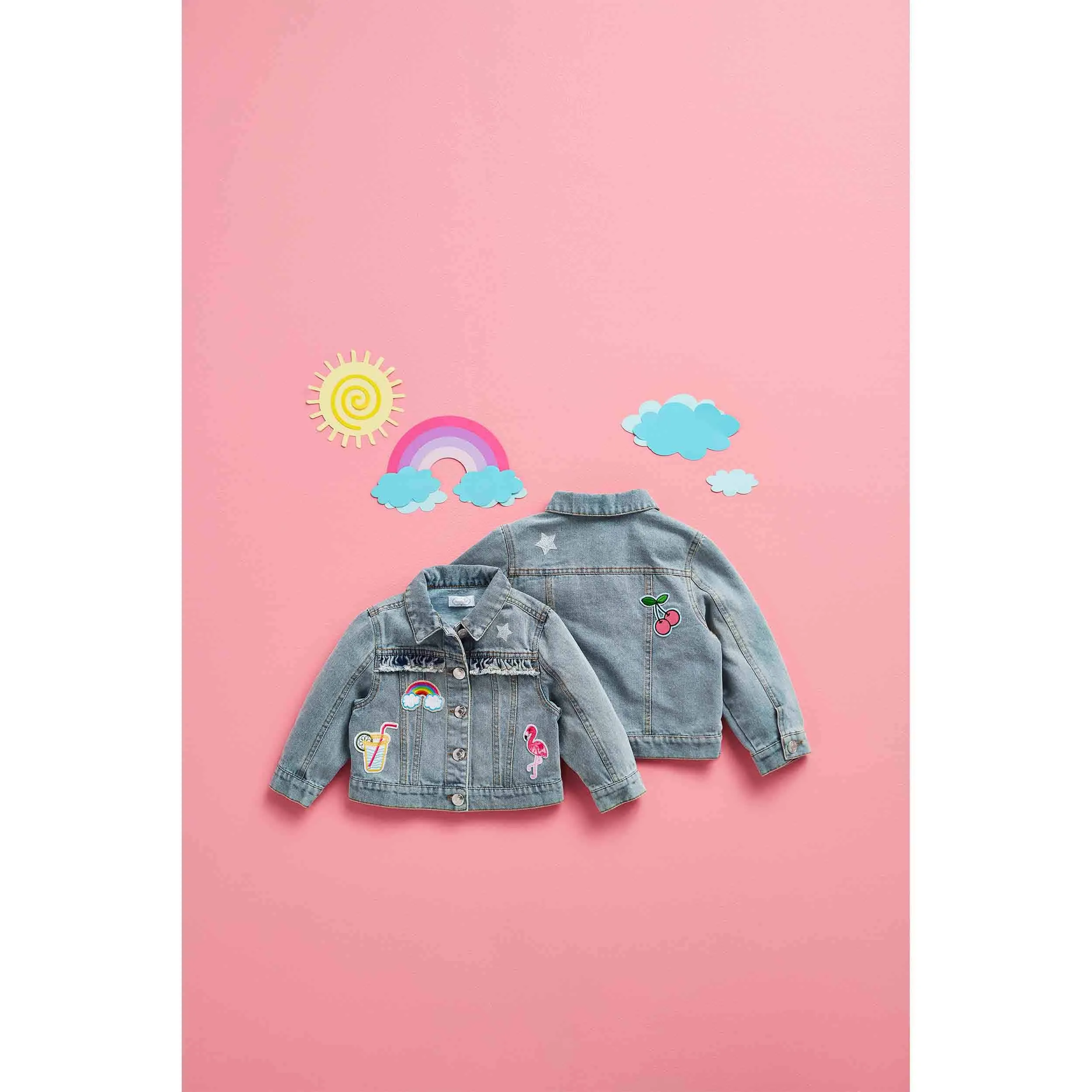 Denim Jacket with Patches