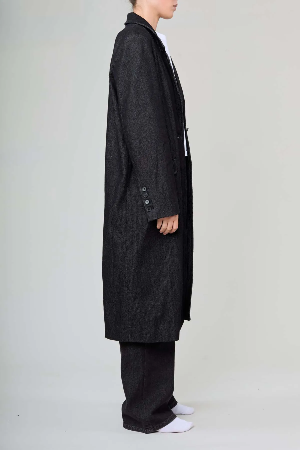 Dimes Coat - Cloud Washed Black