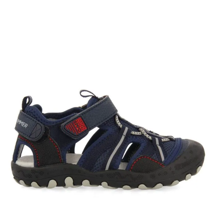 Emance boys navy blue sports sandals