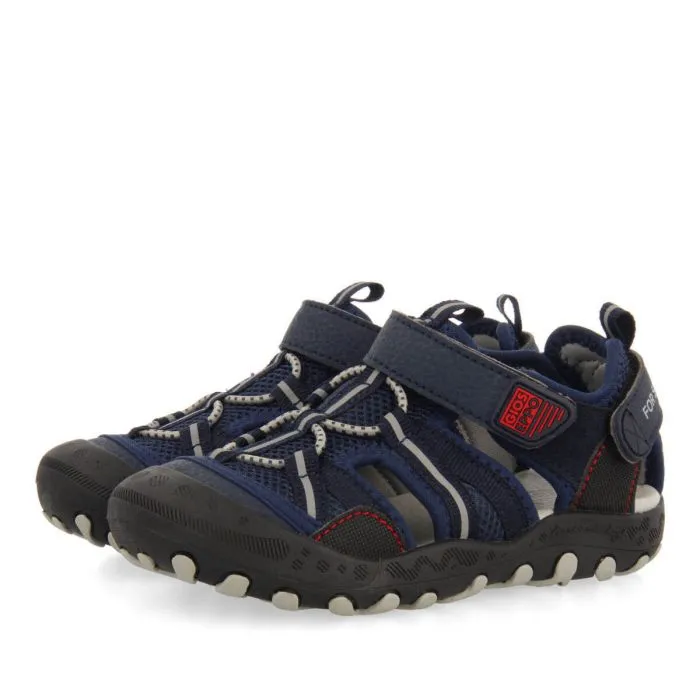 Emance boys navy blue sports sandals