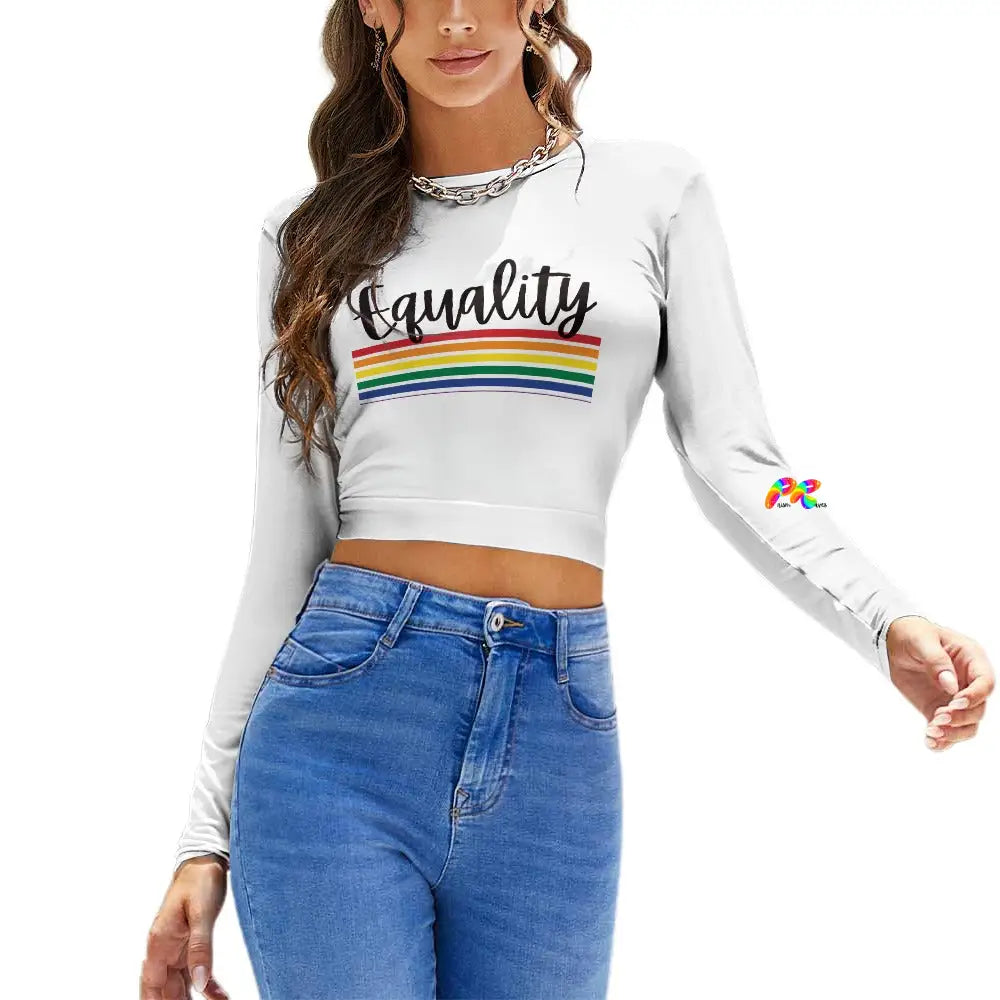 Equality Backless Long Sleeve T-Shirt