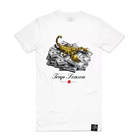 GOLD SCORPION MONEY TEE WHITE